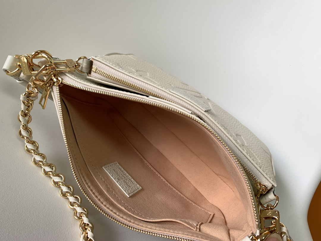 Designer Monogram Multi Pochette Accessoires Crossbody White Bag - Gorchic - $108.99