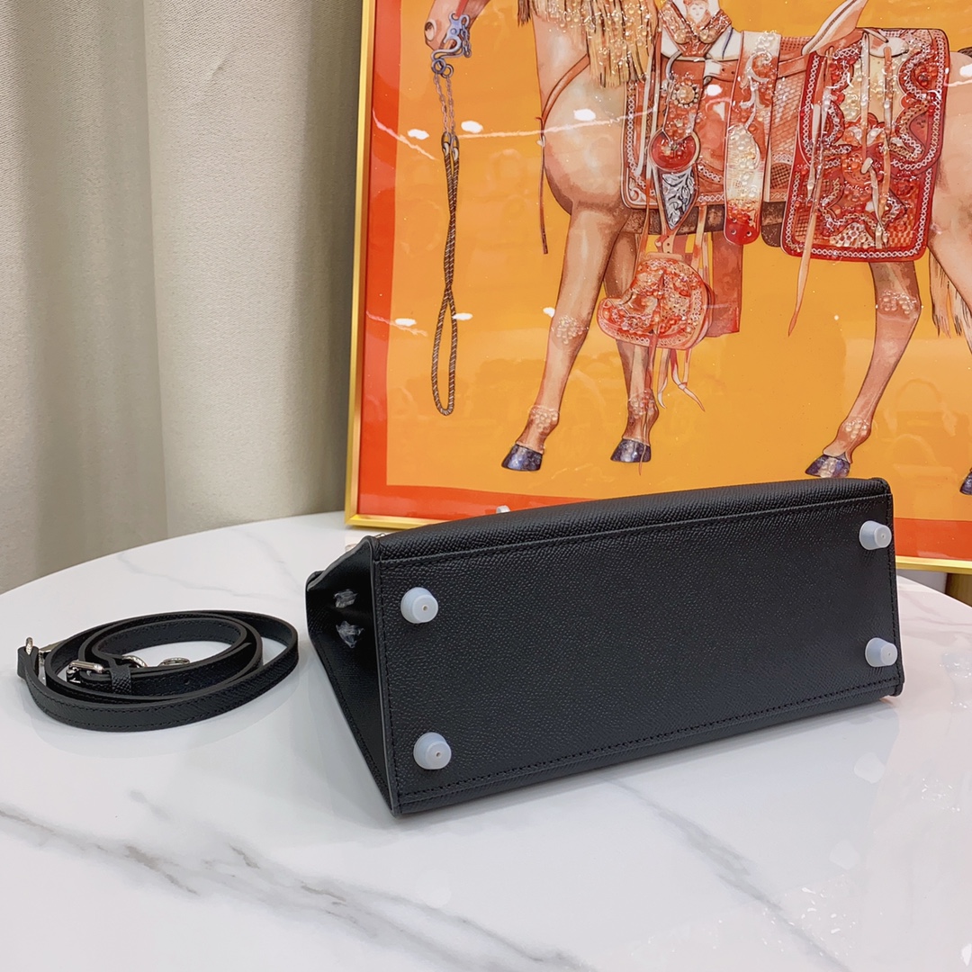 H-Inspired Kelly Haze Black Silver Hardware - Bag - Gorchic - $148.99