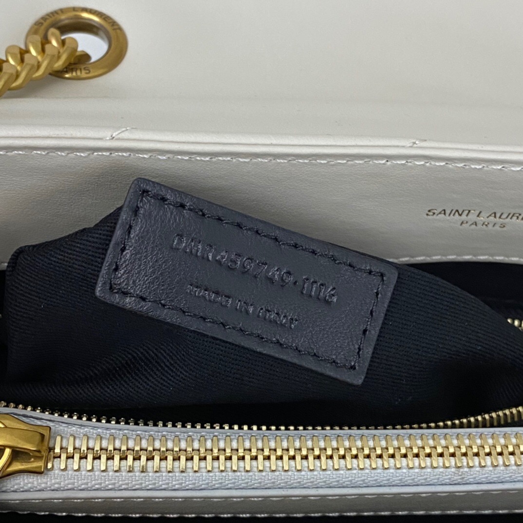 Lady Designer Loulou medium quilted leather shoulder bag white - Bag - Gorchic - $173.99