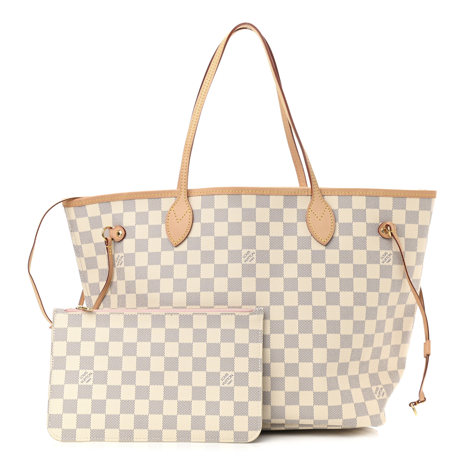 Designer Monogram Damier Azur Neo Neverfull MM - Bag - Gorchic - $110.99