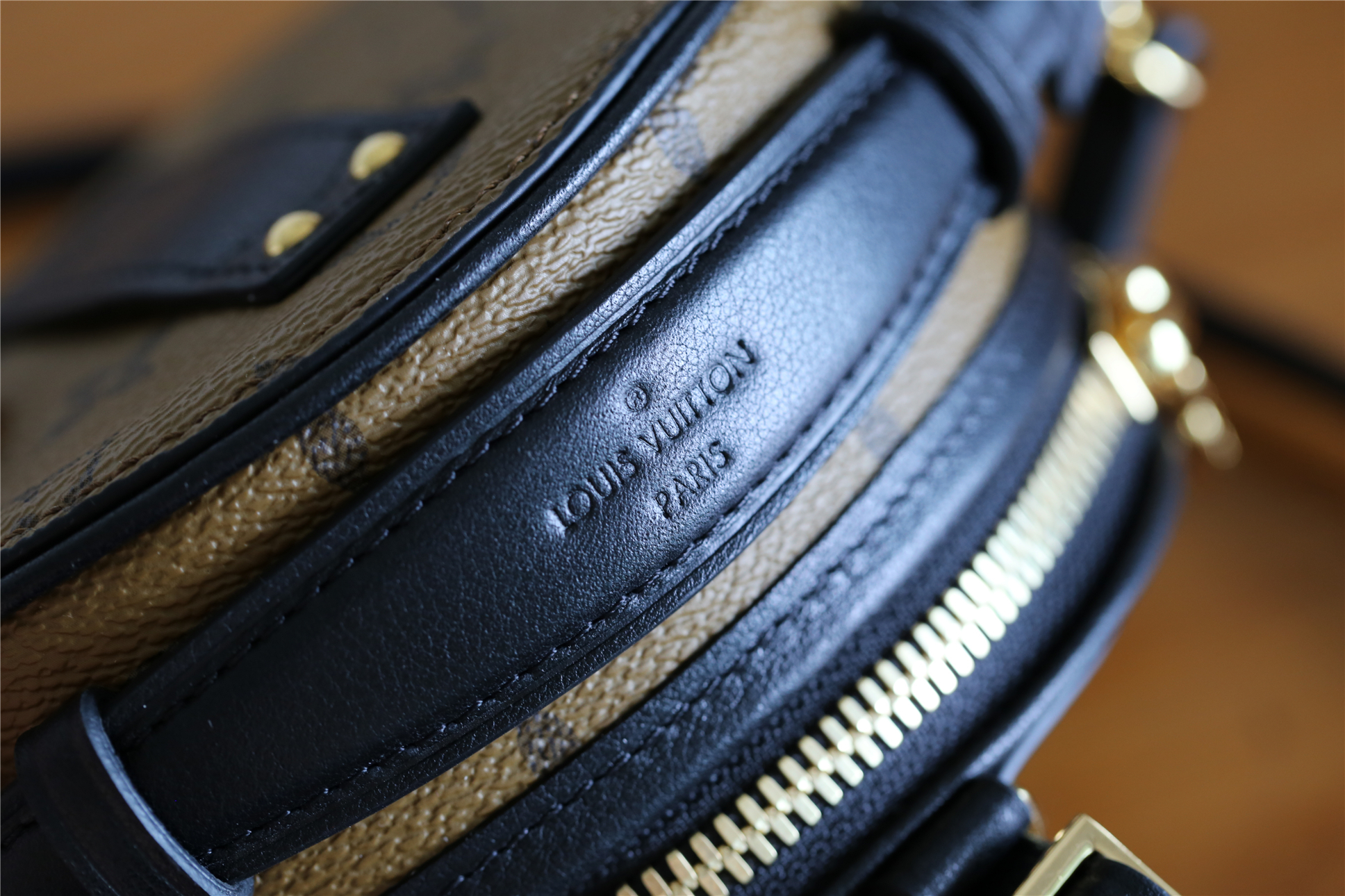 Designer Monogram REVERSE MINI BOITE CHAPEAU BAG - Gorchic - $122.99