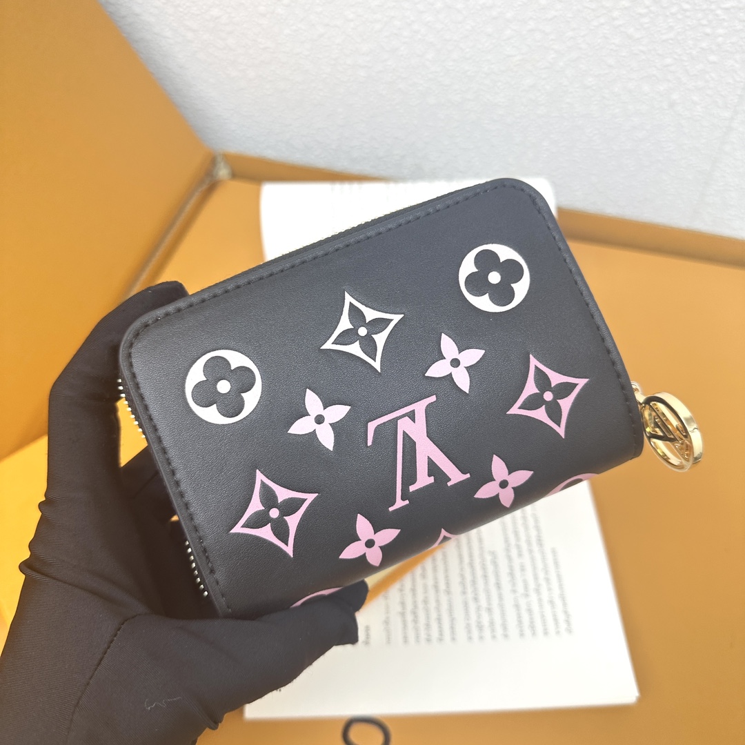 Designer Monogram Black Wallet - Gorchic - $57.99