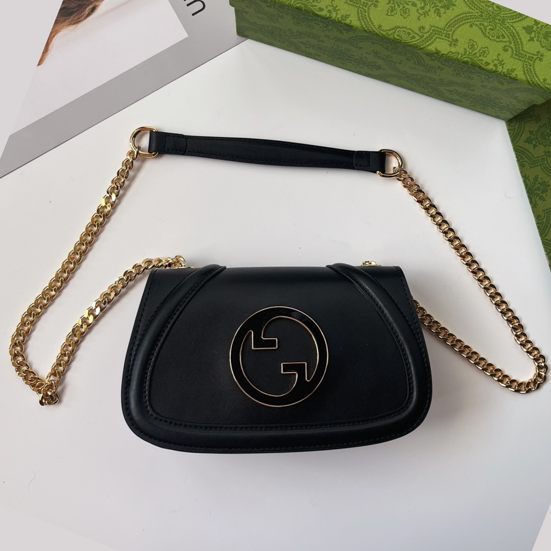 Double-G Blondie Mini Shoulder Bag - Black Bag - Gorchic - $115.99