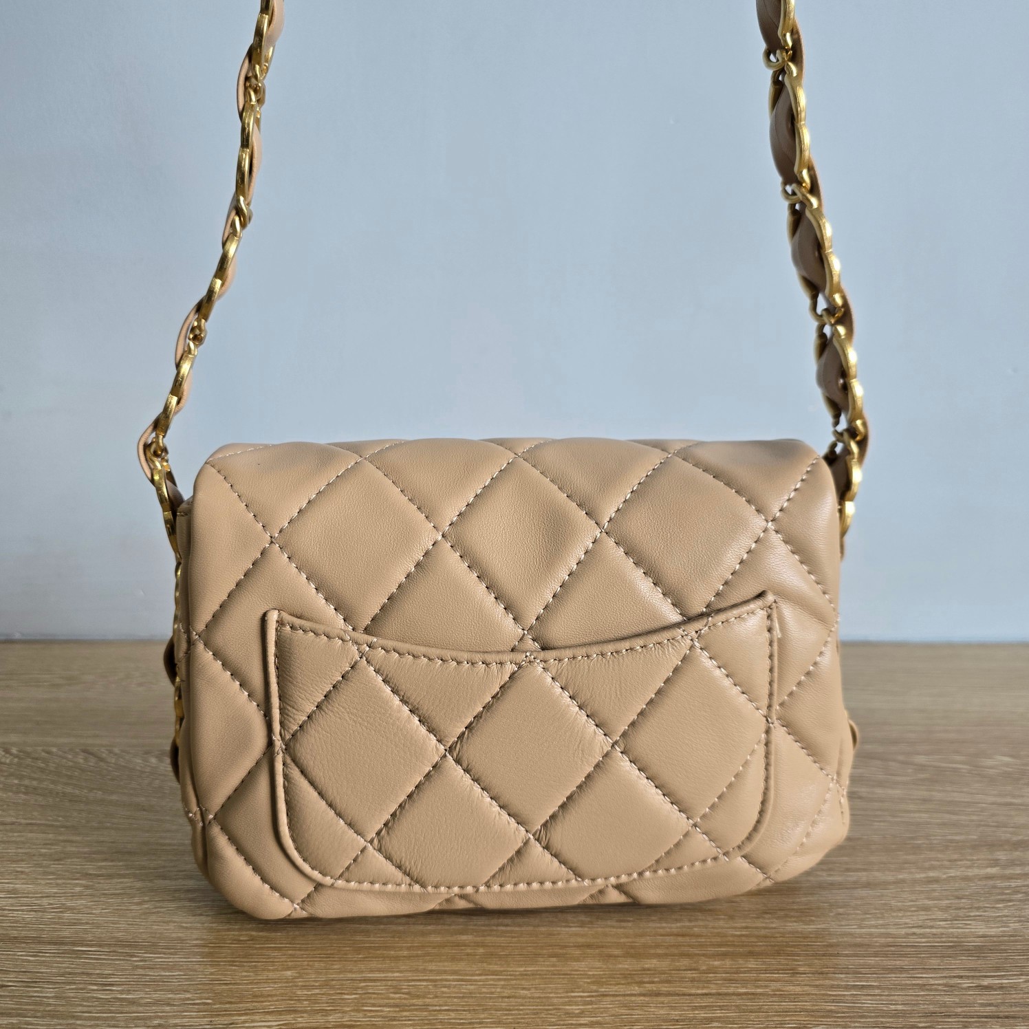 CC Inspired New 24K Small Underarm Bag - Khaki Bag - Gorchic - $136.99