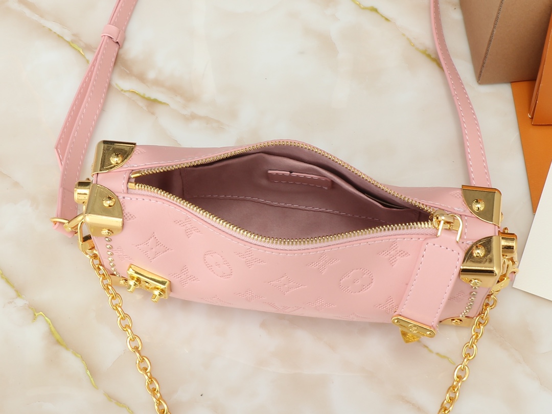 Designer Monogram Side Trunk PM Pink - Bag - Gorchic - $137.99