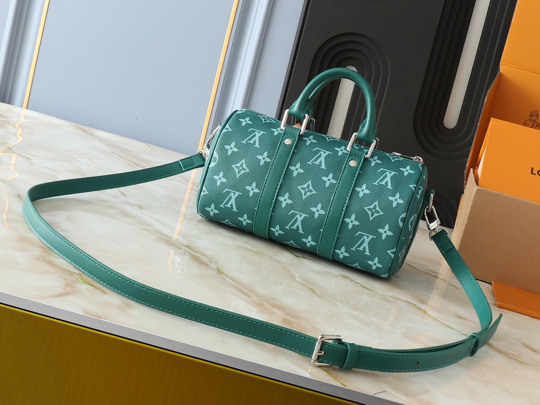 Designer Monogram Keepall 25 Green Pillow Bag - Gorchic - $135.99