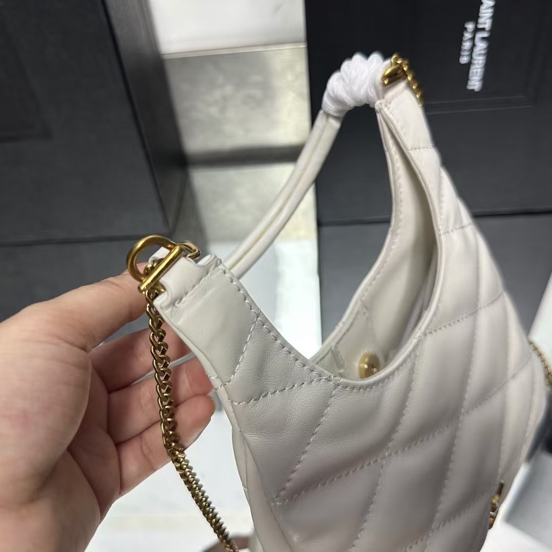 Lady Designer New Sade hobo - White Bag - Gorchic - $129.99