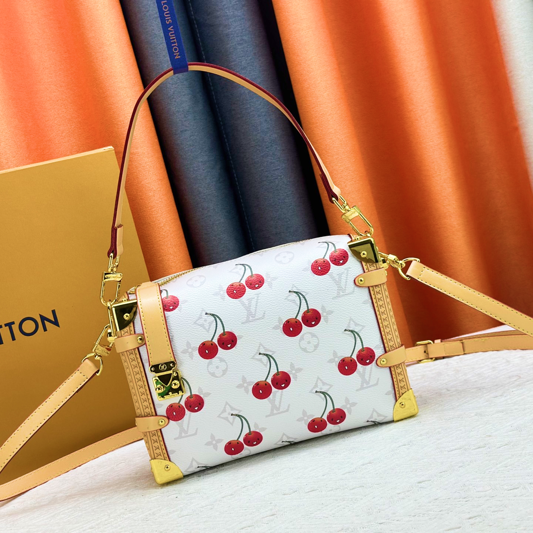 Designer Monogram x Murakami  x TM Side Trunk White PM Bag - Gorchic - $132.99