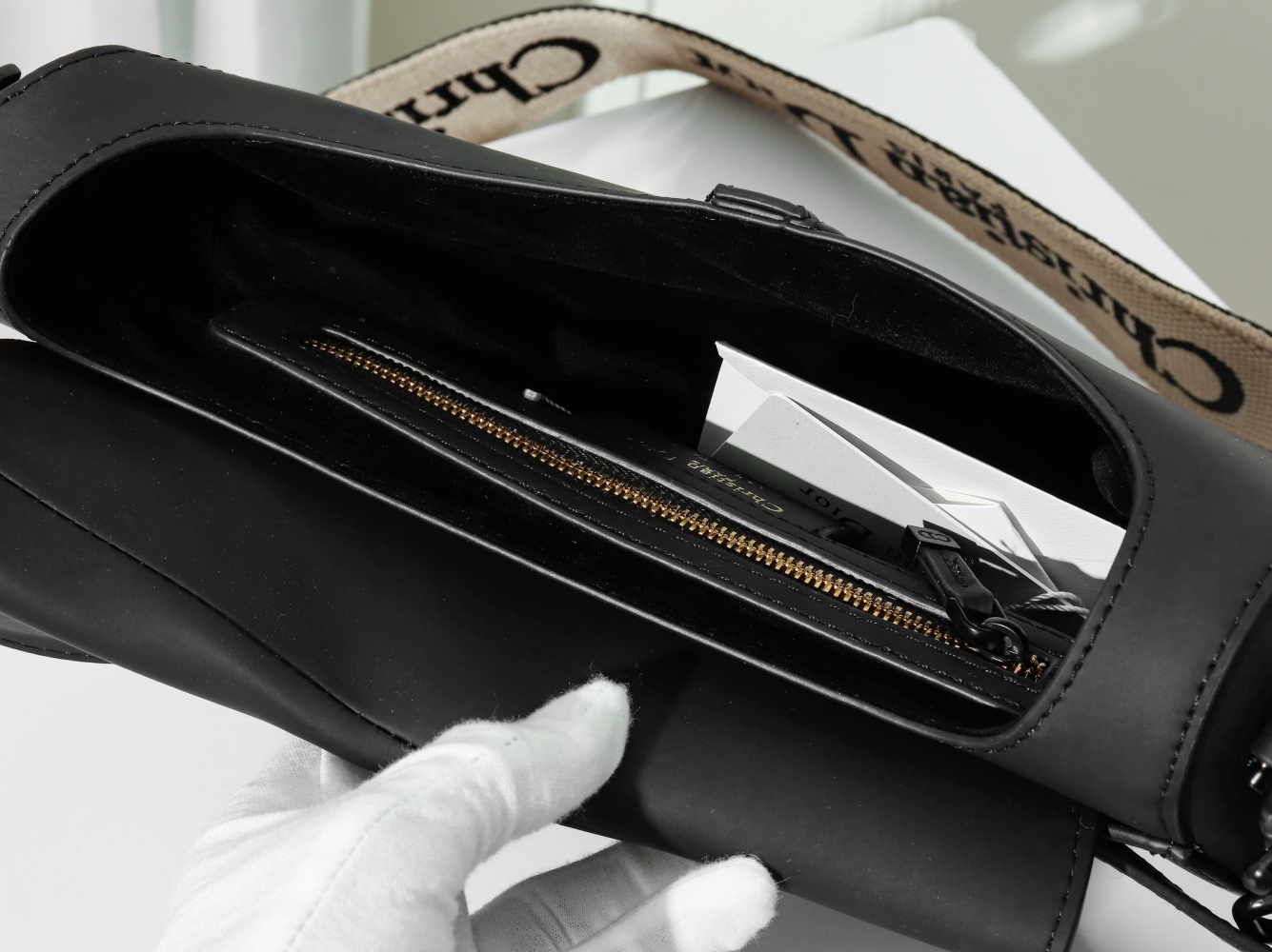 D Inspired Saddle Black Ultramatte Calfskin Bag - Gorchic - $138.99