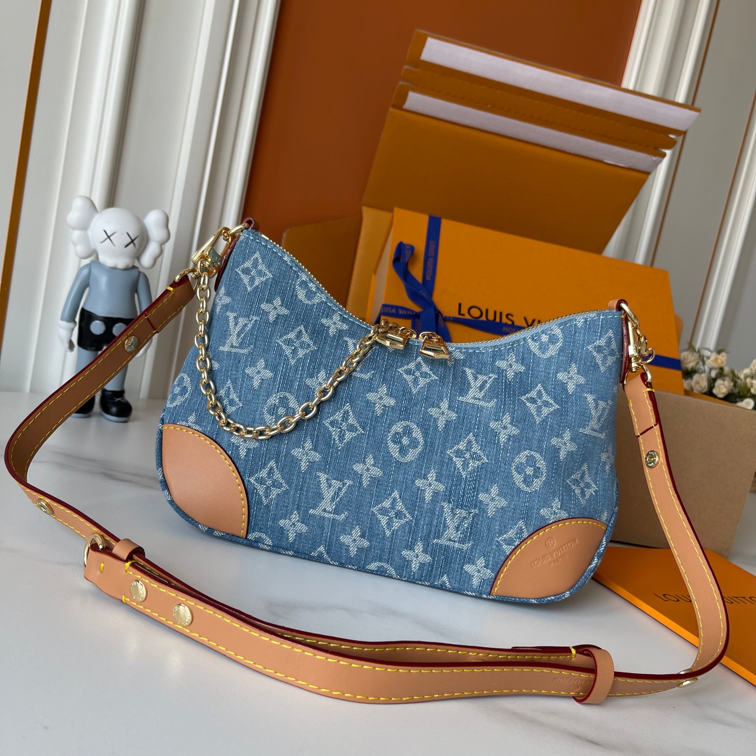 Designer Monogram Boulogne PM Denim - Bag - Gorchic - $116.99