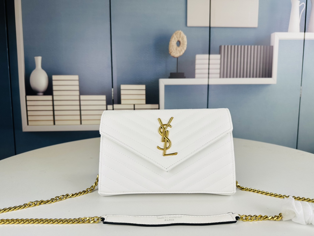 Lady Designer Fashion Cassandre Envelope - White - Gorchic - $119.99