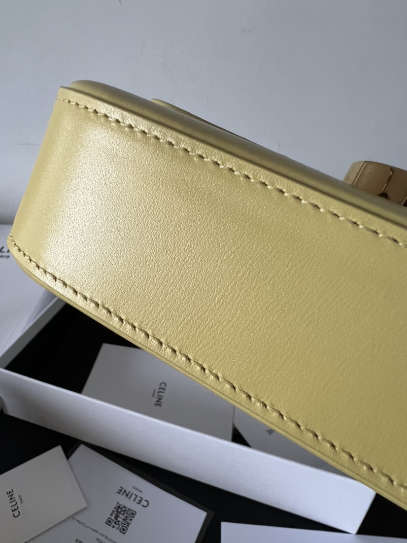 CL shoulder bag claude in shiny calfskin yellow - Bag - Gorchic - $129.99