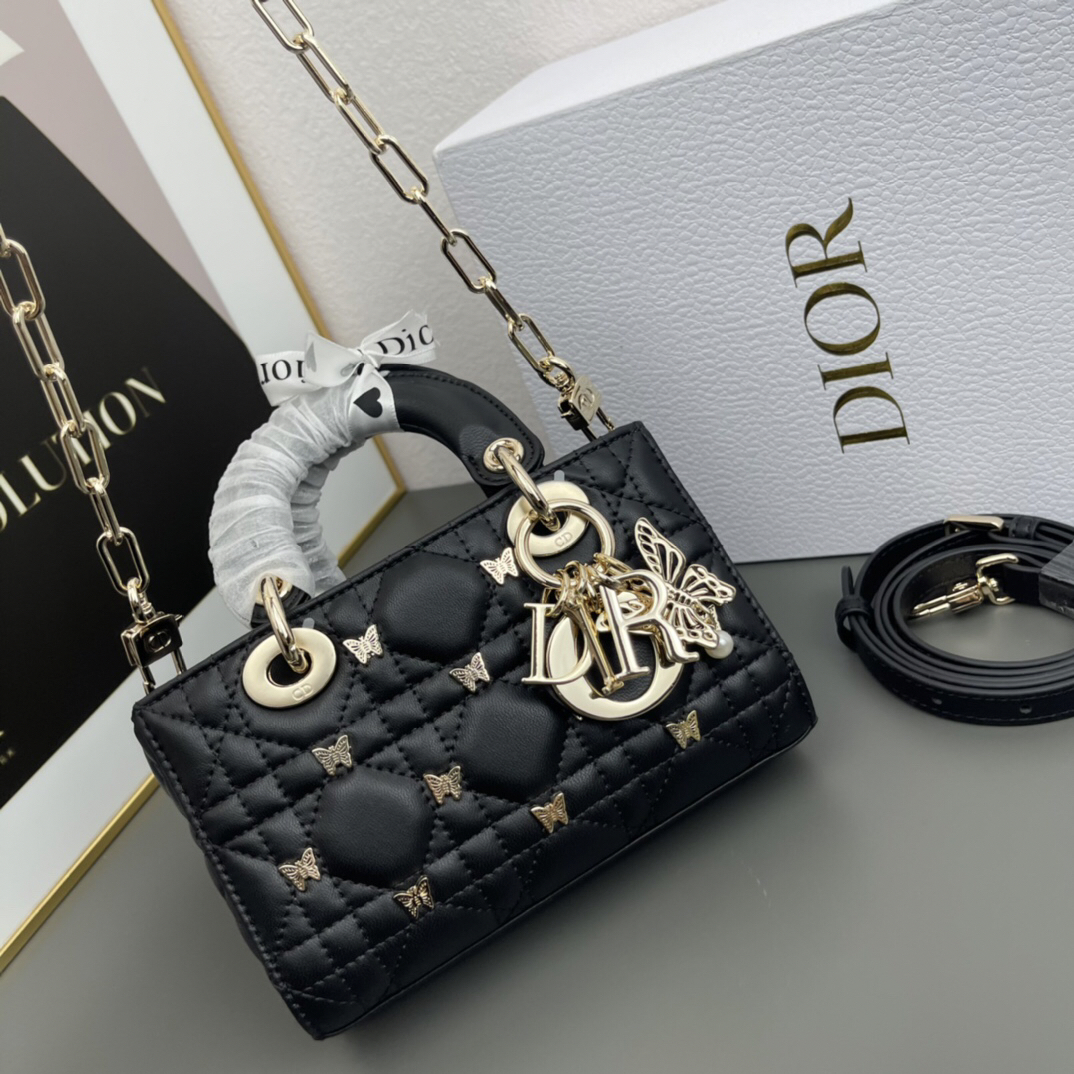 D Inspired Lady D Inspired Butterfly Rivet Calfskin Bags - Bag - Gorchic - $174.99