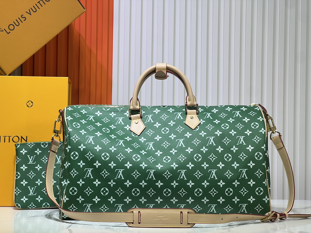 Designer Monogram Speedy P9 Bandoulière 50 - Green - Bag - Gorchic - $149.99
