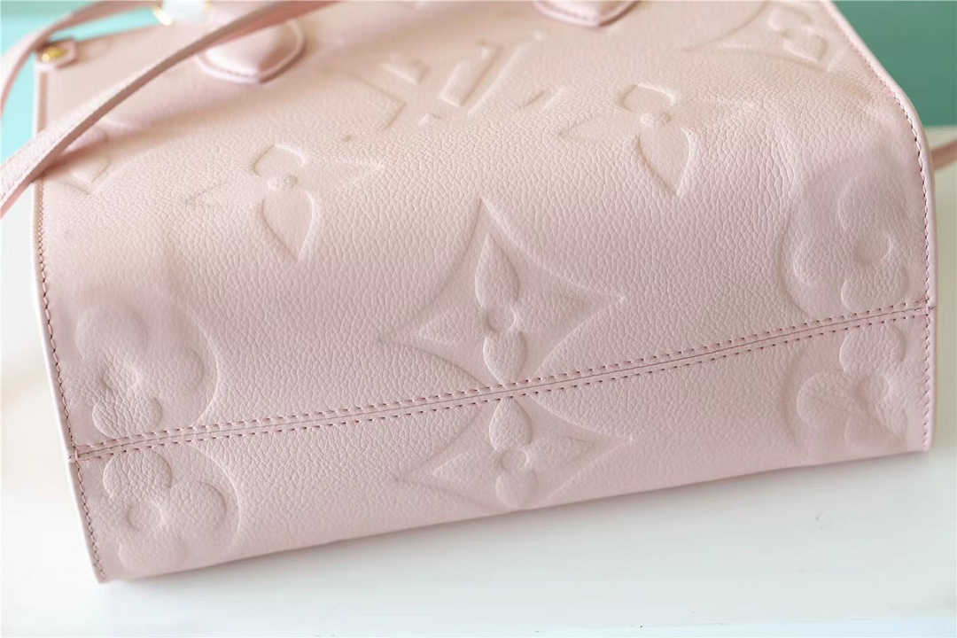 Designer Monogram Canvas Onthego PM Pink HandBag - Gorchic - $114.99