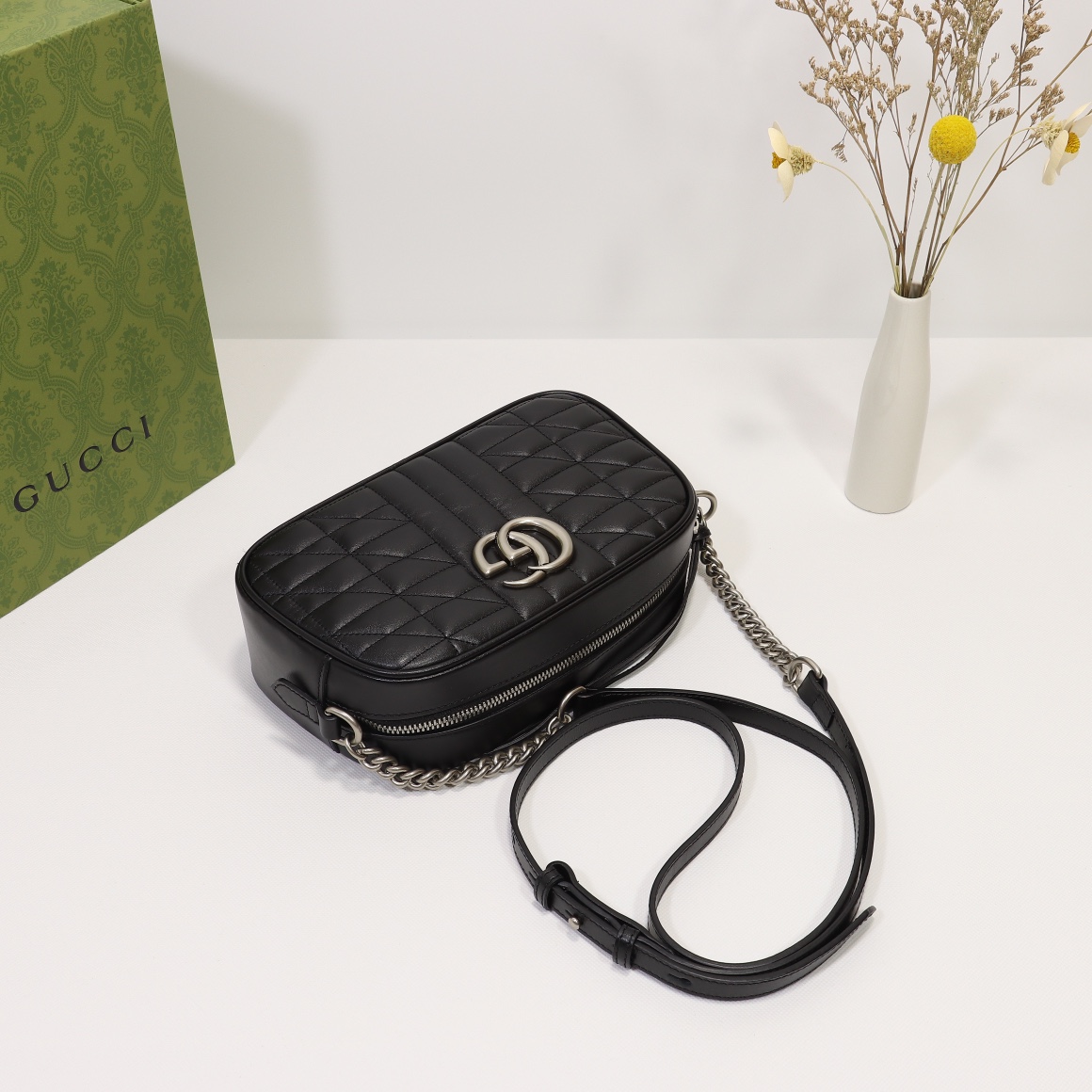 Double-G GG Marmont Chain Shoulder Bag - Gorchic - $106.99