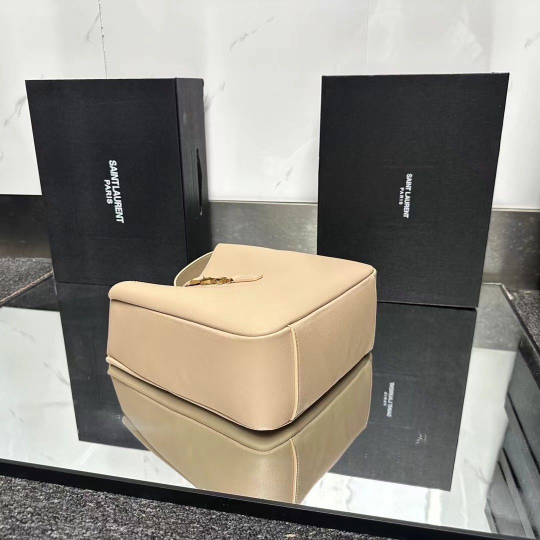 Lady Designer Supple Small leather shoulder bag-Beige - Bag - Gorchic - $146.99