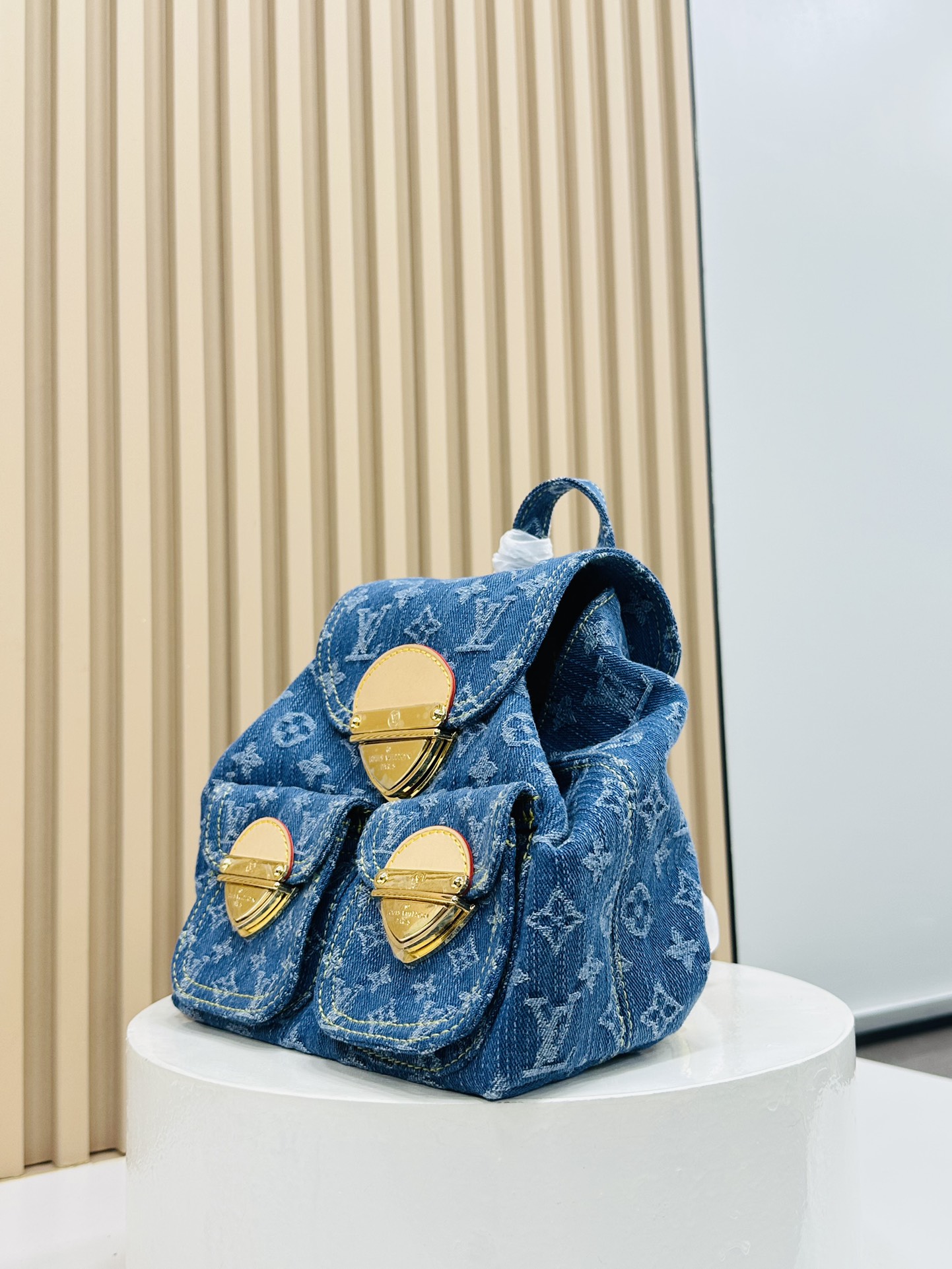 Designer Monogram Denim Backpacks - Bag - Gorchic - $146.99