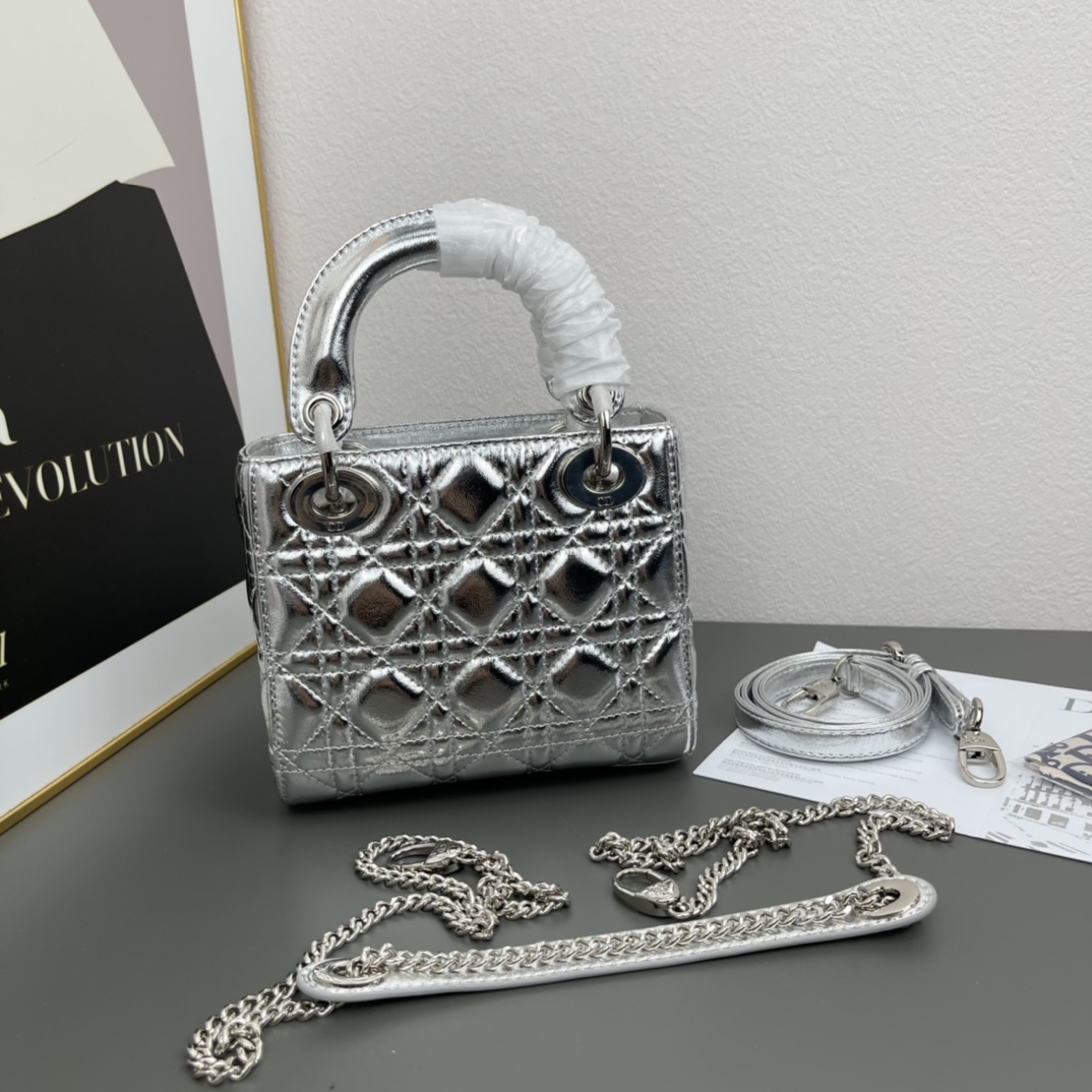 D Inspired Mini Lady D Inspired Bag Cannage Calfskin - Bag - Gorchic - $158.99