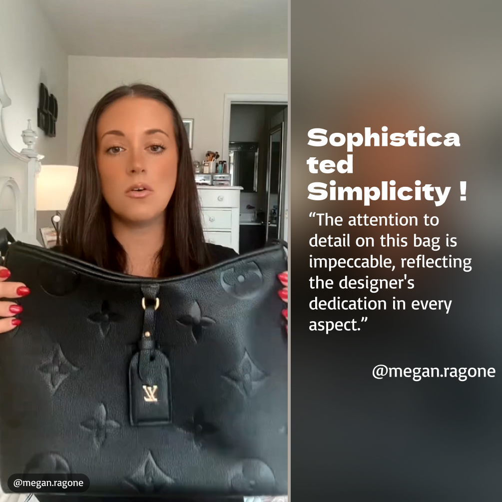 Designer Monogram  CarryAll PM - Black Bag - Gorchic - $114.99