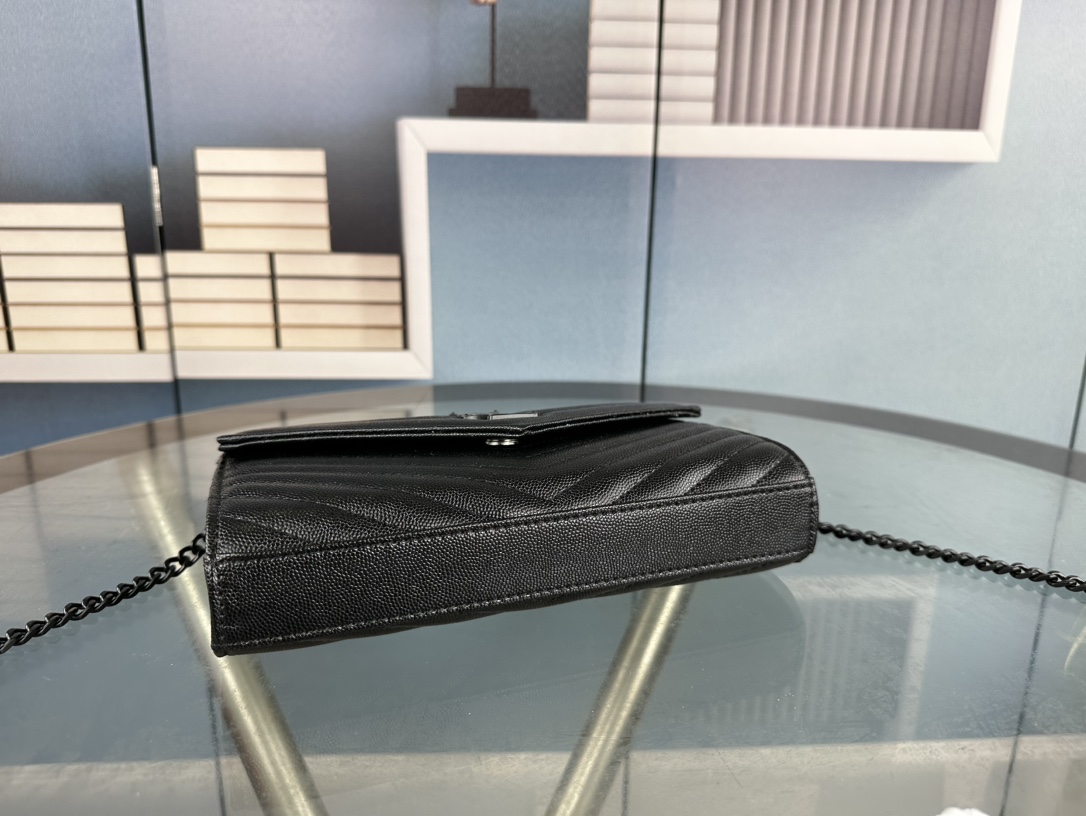 Lady Designer Fashion Cassandre Envelope - Black - Gorchic - $119.99