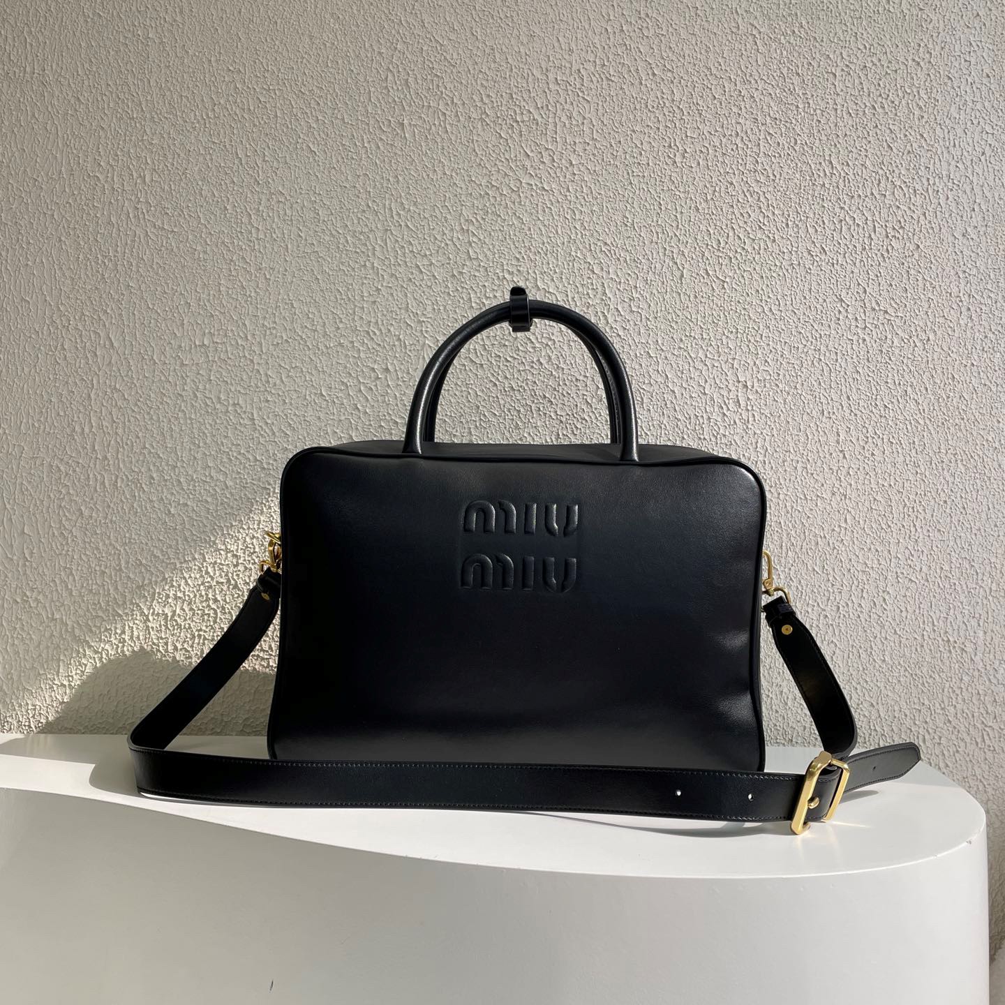 Residenza MU Leather Top-Handle Bag- Black - Bag - Gorchic - $158.99