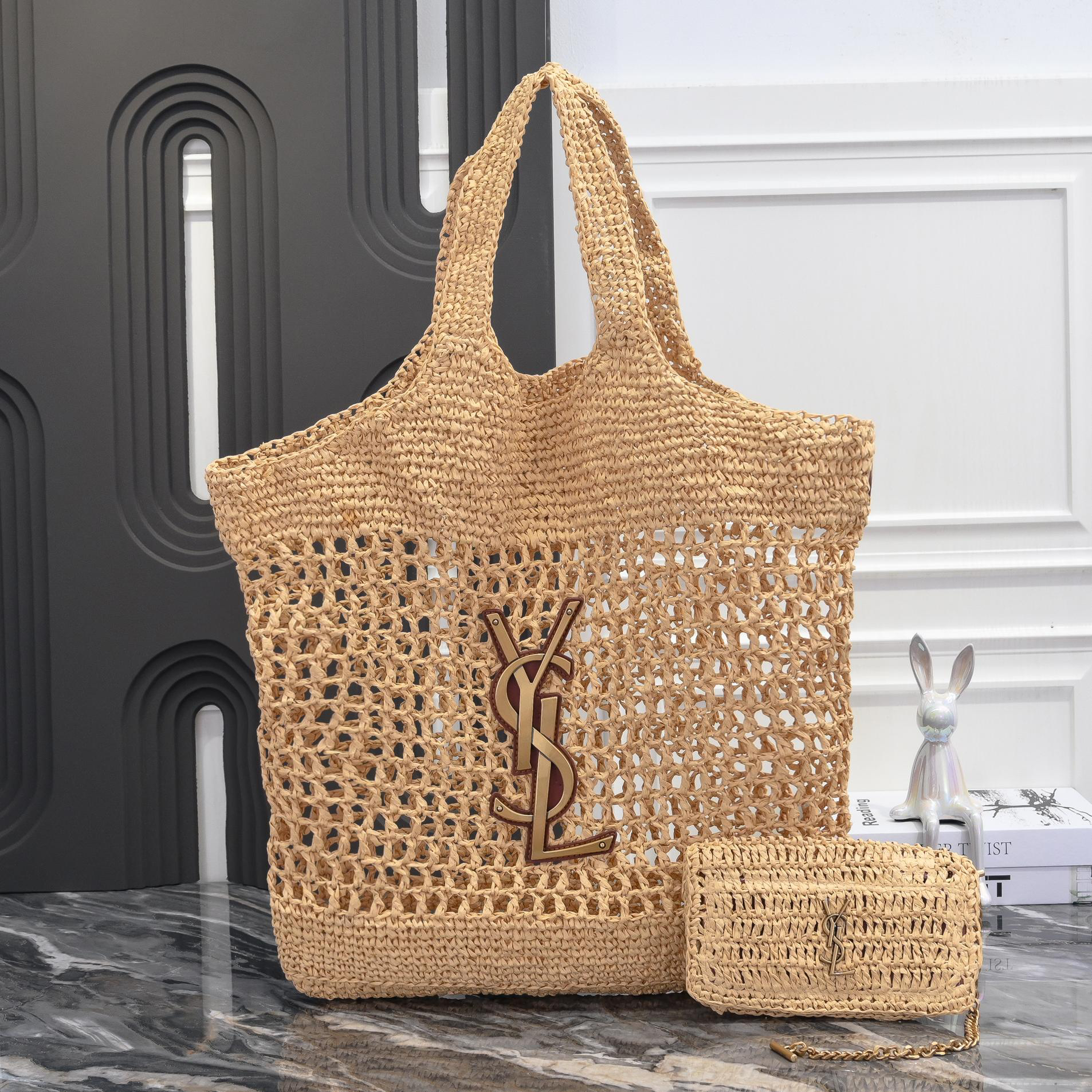Lady Designer Icare In Raffia - Bag - Gorchic - $143.99