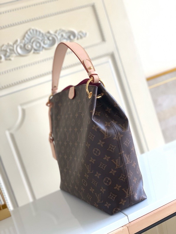 Designer Monogram Graceful MM Monogram Canvas Shoulder Bag - Gorchic - $120.99