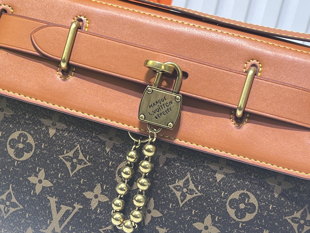 Designer Monogram Steamer Crossbody Monogram canvas  Bag - Gorchic - $117.99