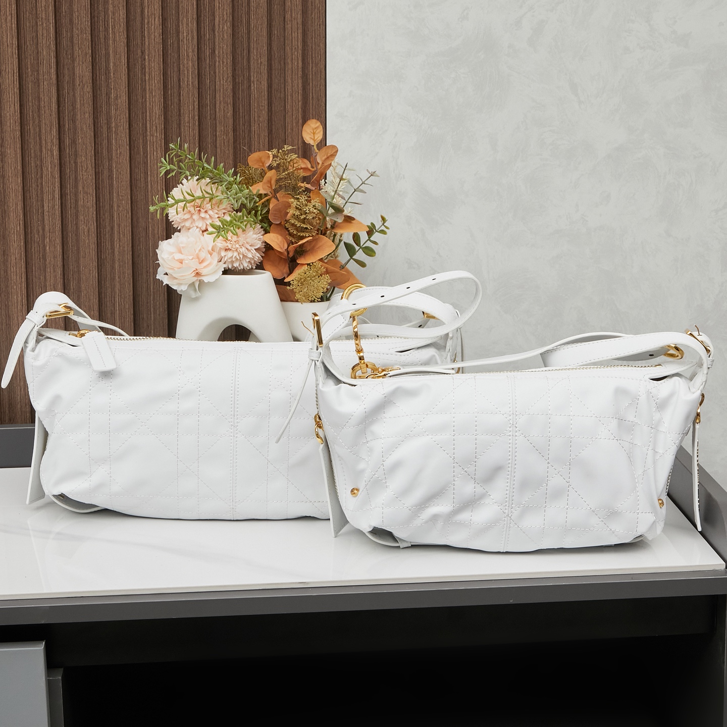 D Inspired D-Journey Bag -Latte Flat Macrocannage - Gorchic - $132.99