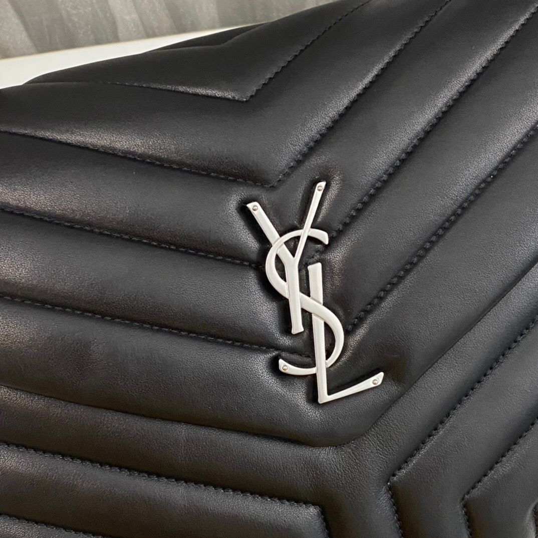 Lady Designer Loulou medium quilted leather shoulder bag black - Bag - Gorchic - $132.99