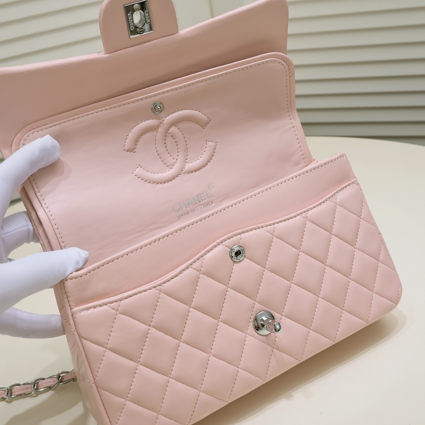 CC Inspired Classic Double Flap Bag Pink Sier Hardware - Bag - Gorchic - $122.99