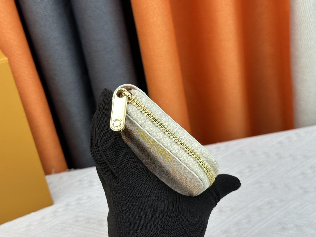 Designer Monogram  Damiericious Zippie Wallet Damier Canvas Wallet-Pink Plaid Wallet - Gorchic - $55.99