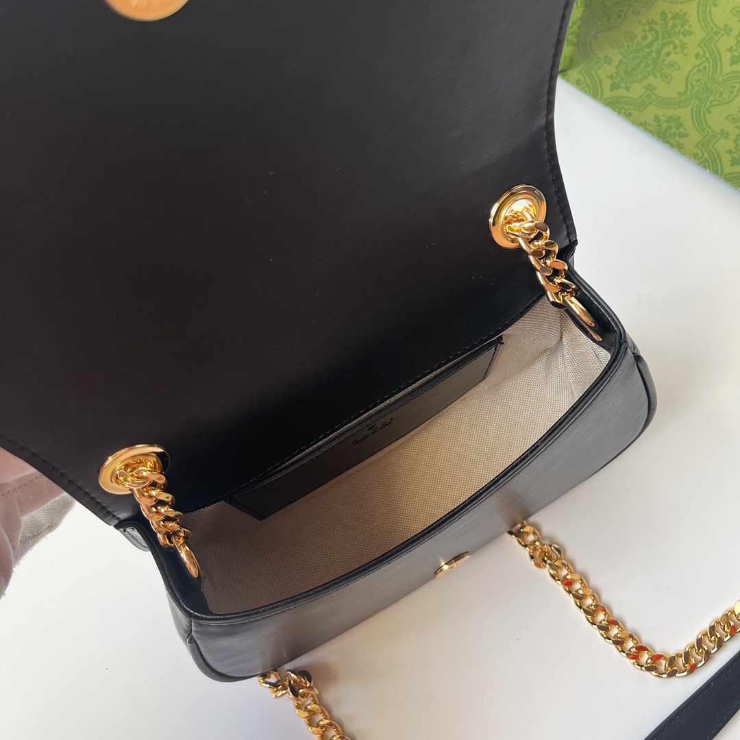 Double-G Blondie Mini Shoulder Bag - Black Bag - Gorchic - $115.99