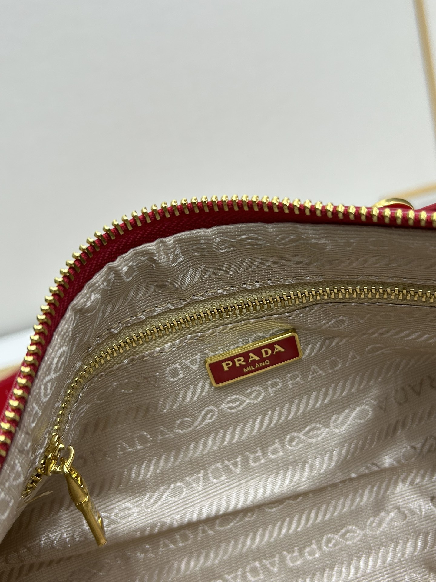 Saffiano texture Aimée Suede Shoulder Red Bag - Gorchic - $186.99