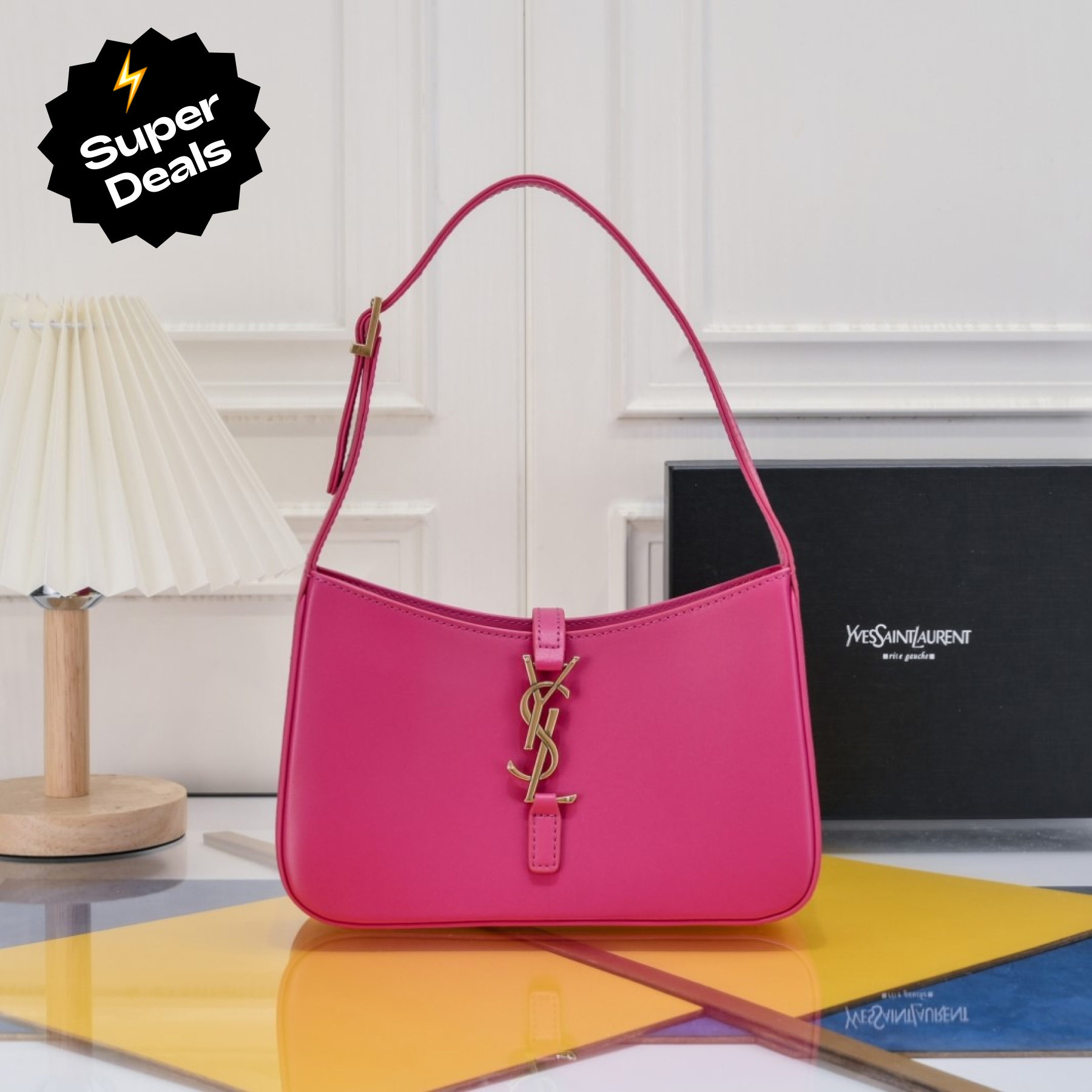 Lady Designer Fashion Le 5 à 7 Hobo Bag Leather-Pink Bag - Gorchic - $121.99