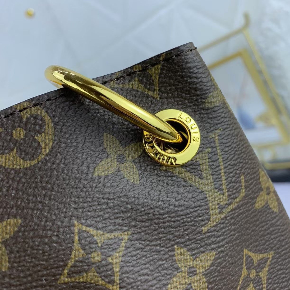 Designer Monogram Graceful Beige Monogram - Gorchic - $135.99