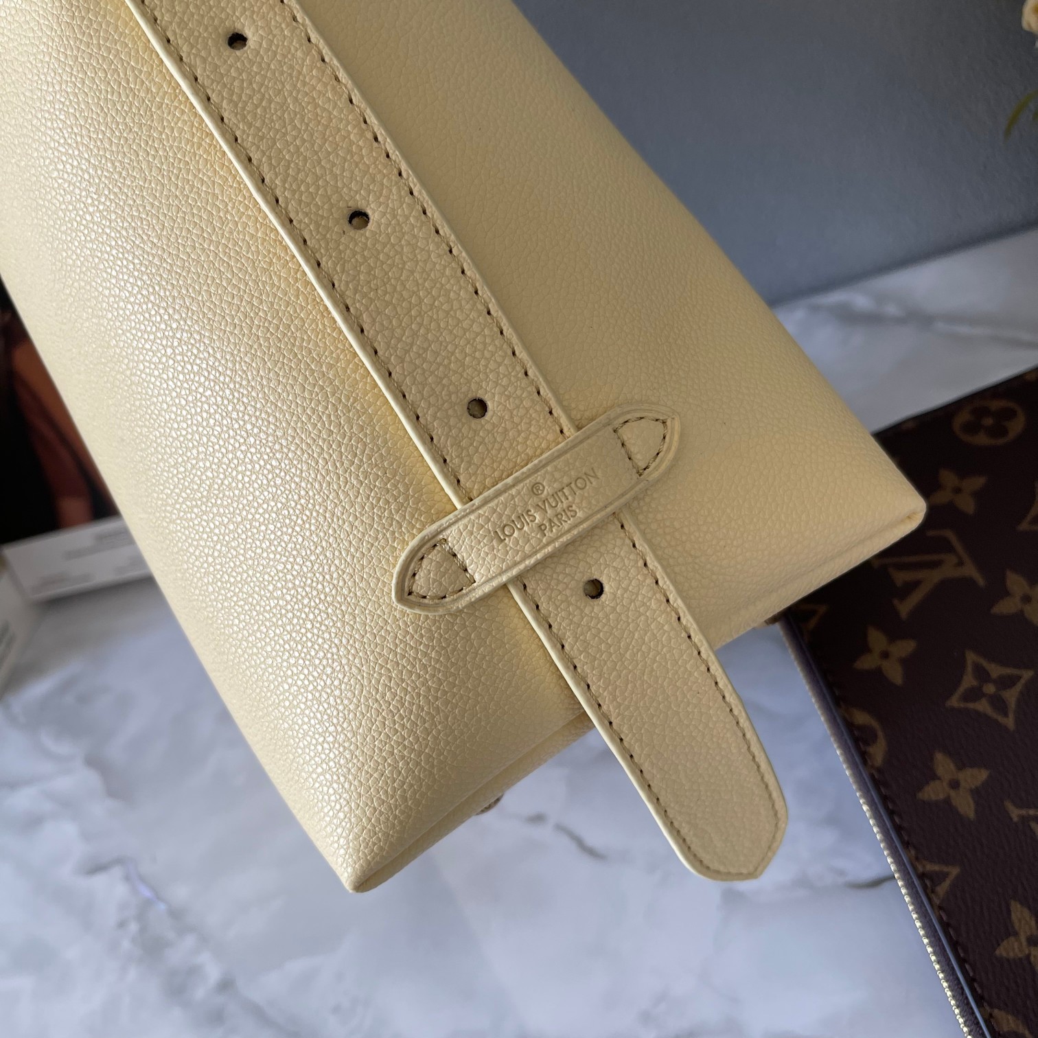 Designer Monogram  Low Key Hobo PM Bag in Yellow - Bag - Gorchic - $135.99