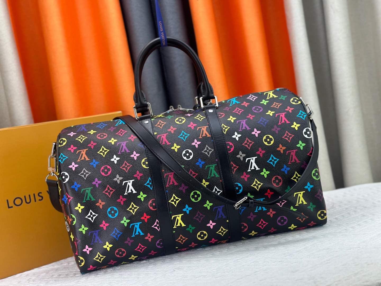 Designer Monogram x Murakami  x TM Keepall Bandoulière 50 Bag - Gorchic - $160.99