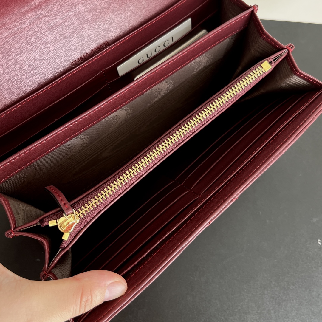 Double-G Marmont Chain Wallet - Red Wallet - Gorchic - $123.99