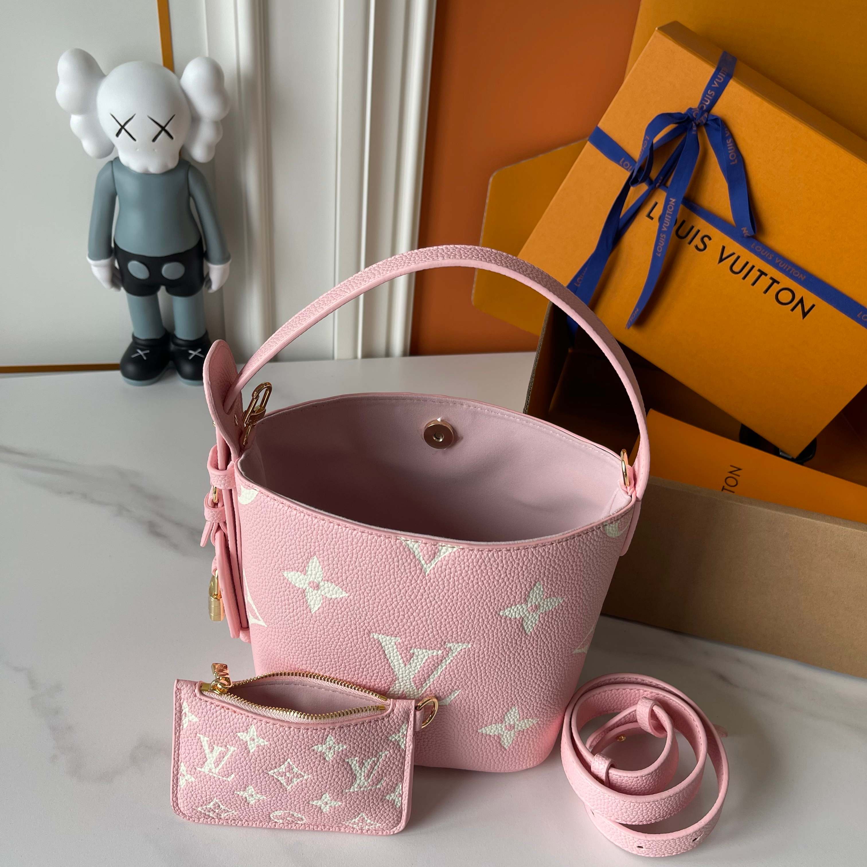 Designer Monogram x All In BB Bag Pink - Gorchic - $118.99