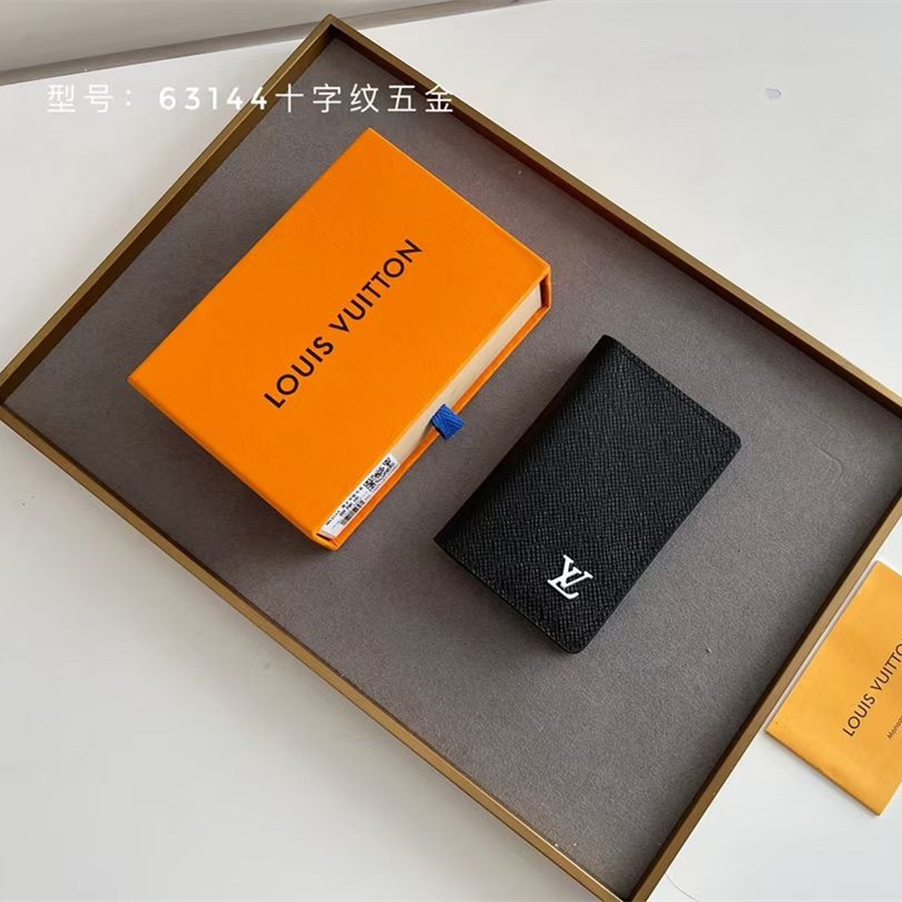 Designer Monogram Pocket Organizer Taiga Leather Wallet - Gorchic - $39.99