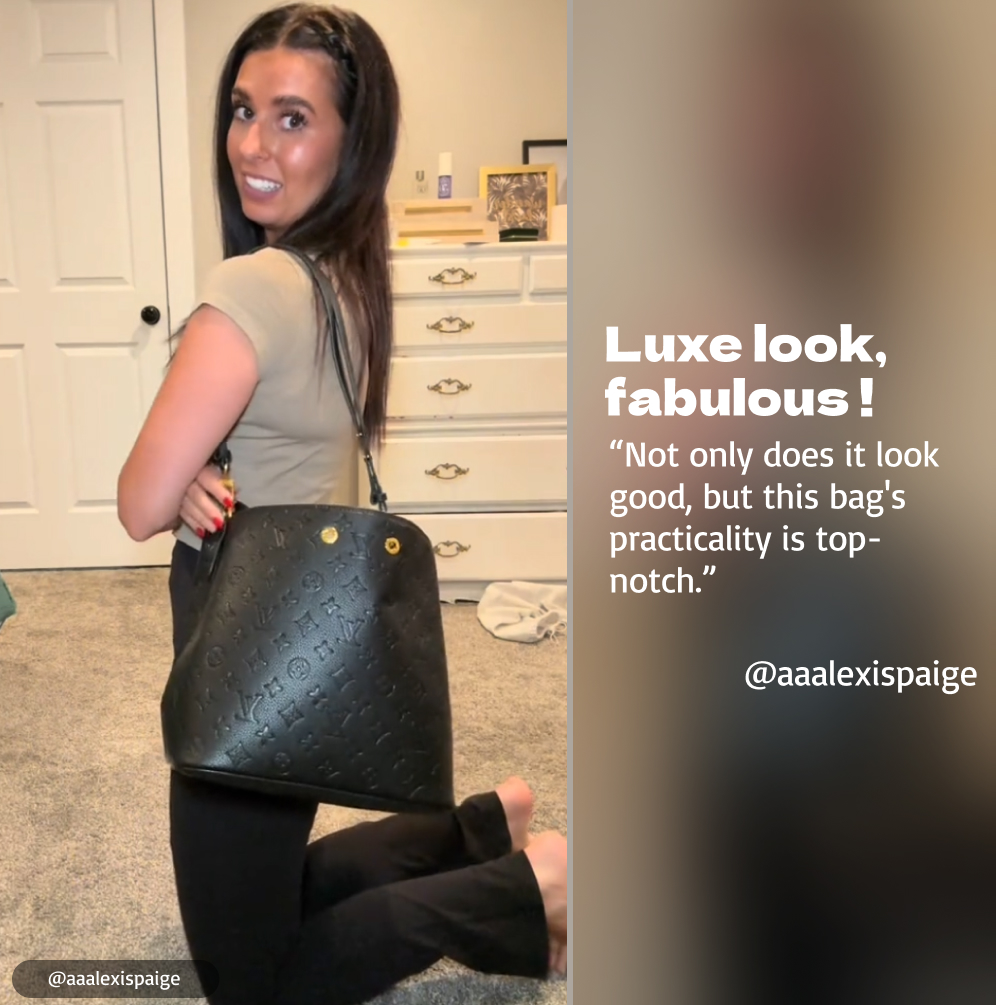 Designer Monogram  NeoNoe MM Bucket Bag - Gorchic - $118.99