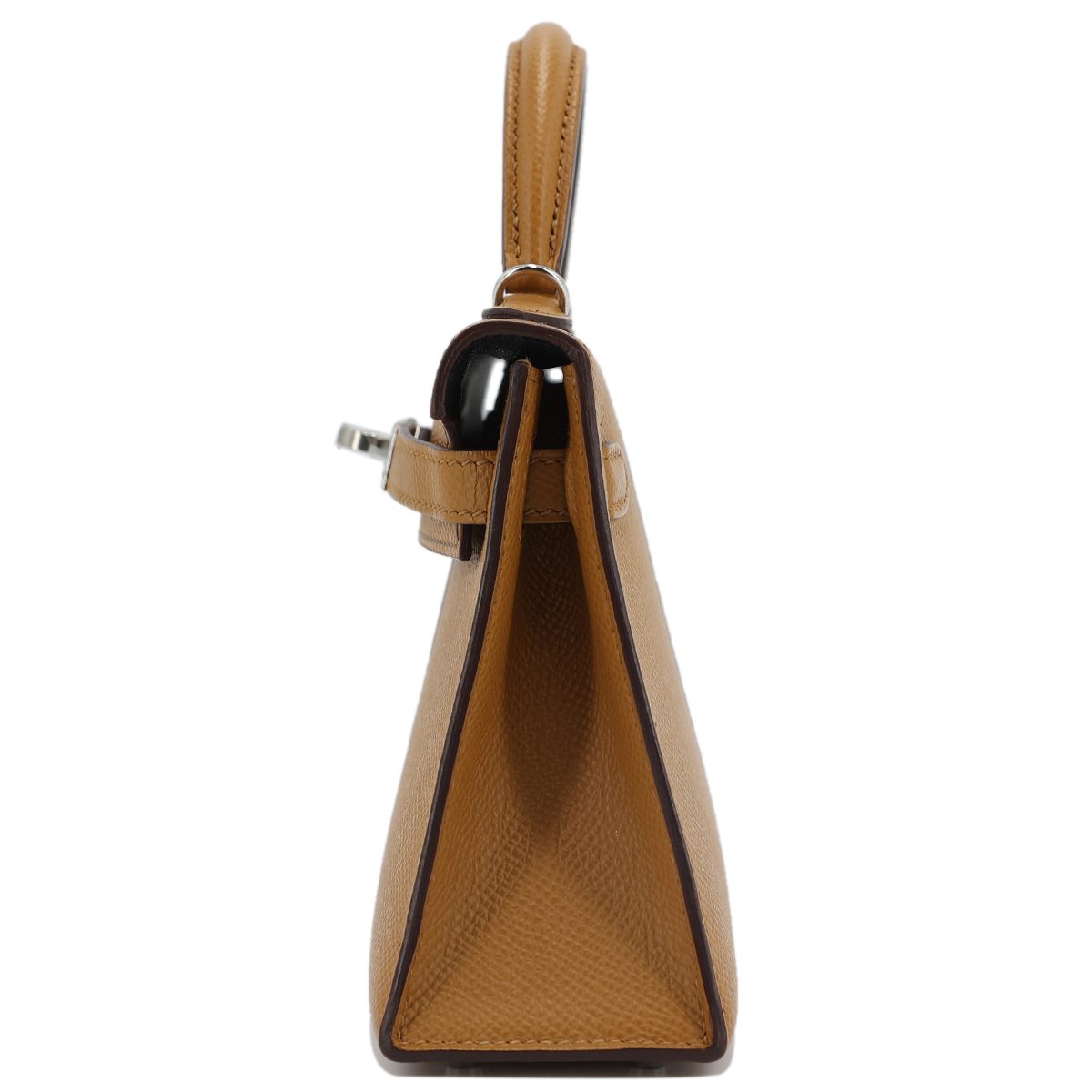 H-Inspired Limited Edition Kelly 25 Casaque Sesame Etoupe Blue Indigo Epsom Leather Silver Buckle-Bag - Gorchic - $179.99