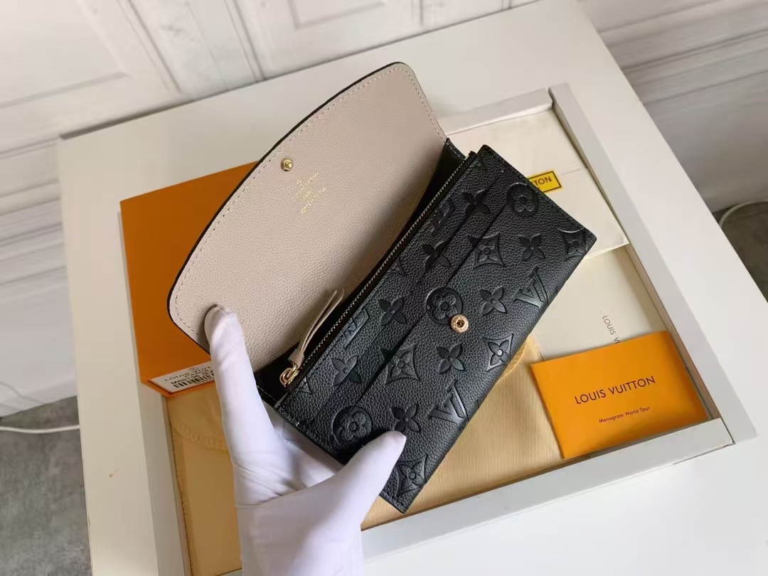 Designer Monogram Empreinte Leather Emilie Wallet - Gorchic - $86.99