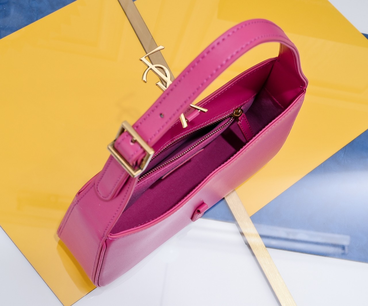 Lady Designer Fashion Le 5 à 7 Hobo Bag Leather-Pink Bag - Gorchic - $121.99