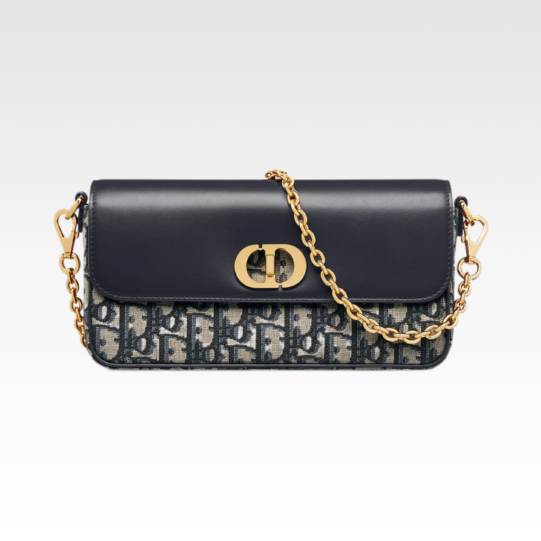D Inspired Saddle Blue Chain Pouch Bag - Gorchic - $137.99
