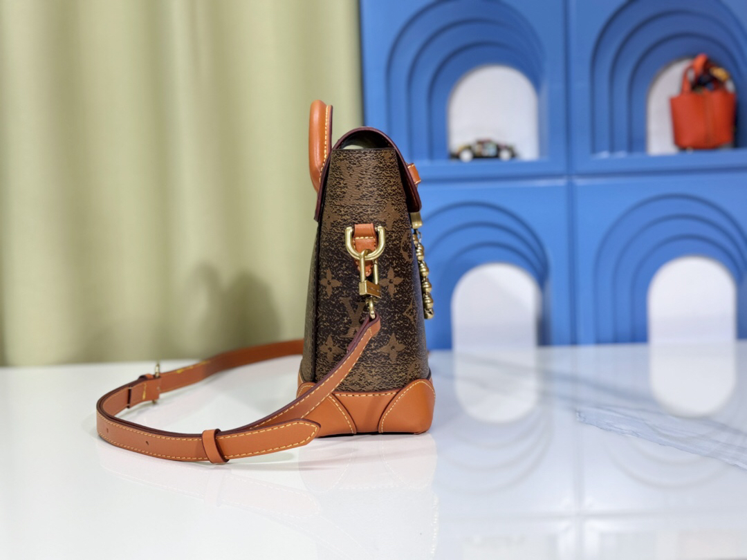 Designer Monogram Steamer Crossbody Monogram canvas  Bag - Gorchic - $117.99