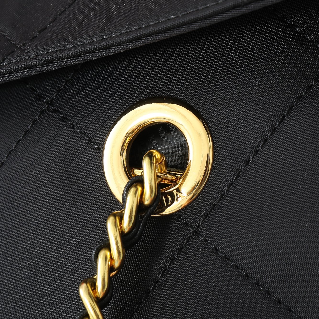 Saffiano texture Tessuto Impuntu Quilted Flap Shoulder Black Bag - Gorchic - $132.99