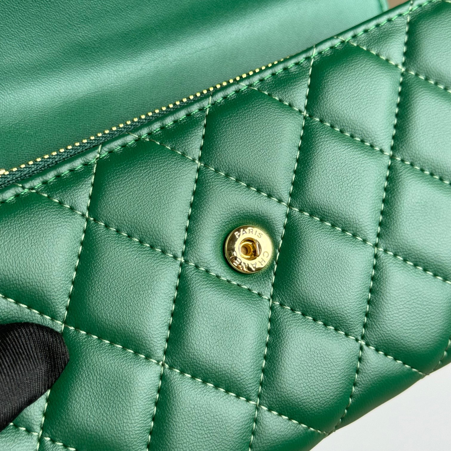 CC Inspired Counterfeit Caviar Sheepskin Wallet-Green Wallet - Gorchic - $59.99